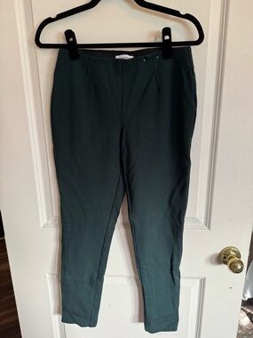 Calvin Klein Forest Green Cropped Ponte Pants